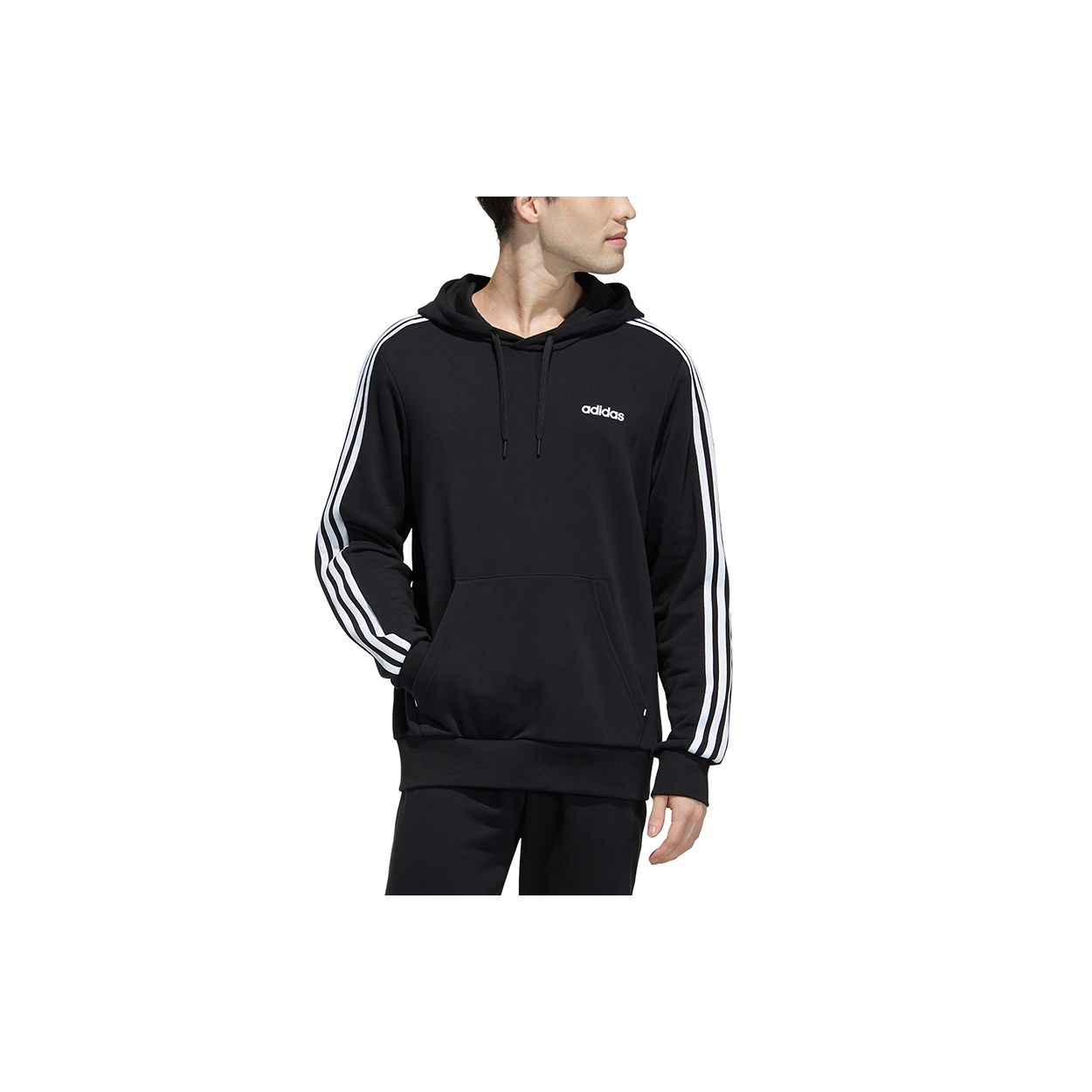 

Мужской пуловер с капюшоном Adidas Neo Casual с тремя полосками, черный GP4925 XL