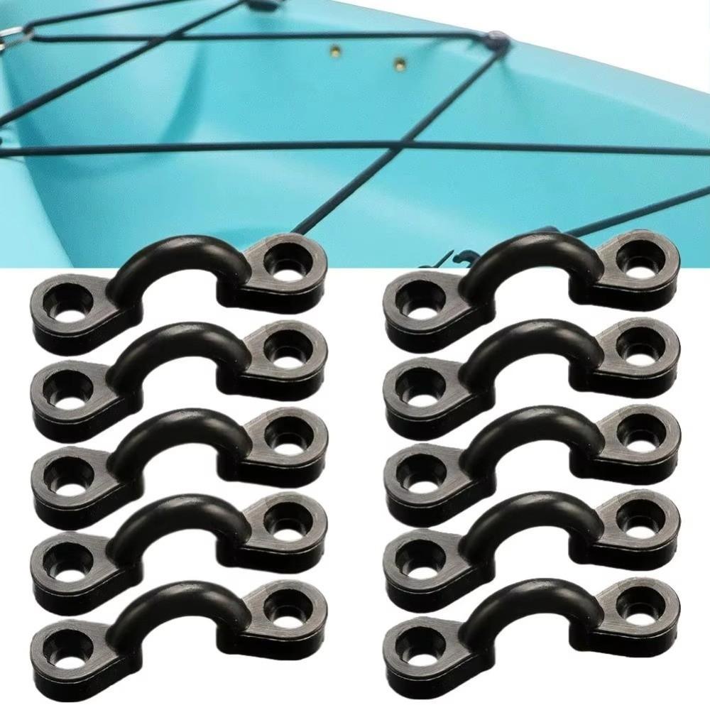 10Pcs/set Eye Hooks Kayak Pad Eye Kit Anchor Point Tool  Surfing Boat Yacht Deck Rigging Kit