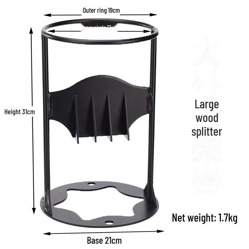 Manganese Steel Manual Firewood Splitter: Outdoor/Household Firewood Chopping Tool