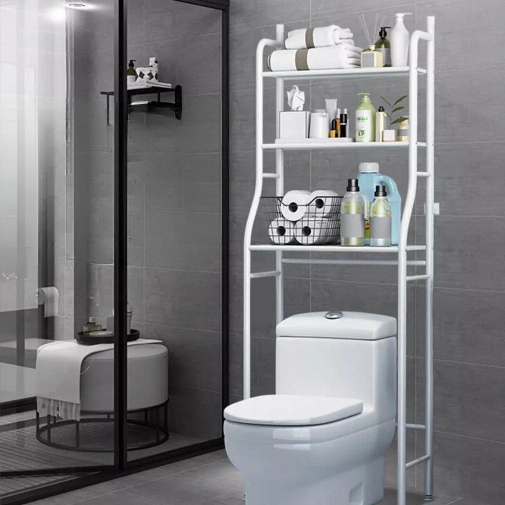 Shelf above the toilet, washing machine, toilet stand, bathroom metal cabinet