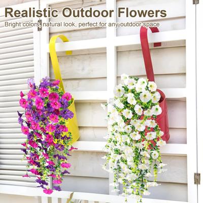 Yousheng 1/2 Pezzi Glicine Artificiale da Appendere Resistente ai Raggi UV Fiore Finto Decorazione per Matrimoni Feste Interno Esterno Parete Giardino Fiore Finto