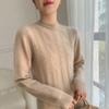 35% Cashmere Women's Round Neck Cable Knit Sweater - Autumn/Winter Pullover