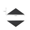 Carbon Fiber Front A-Pillar Triangle Cover Trim For Porsche 718 Boxster Cayman