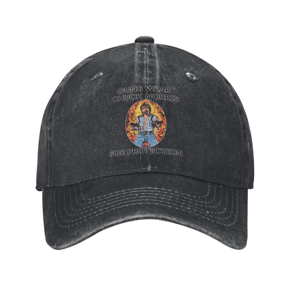 Guns Wear Chuck Norris Action Films Baseball Caps Unisex Style Distressed Denim Snapback Cap Outdoor Unstructured Soft Caps Hat