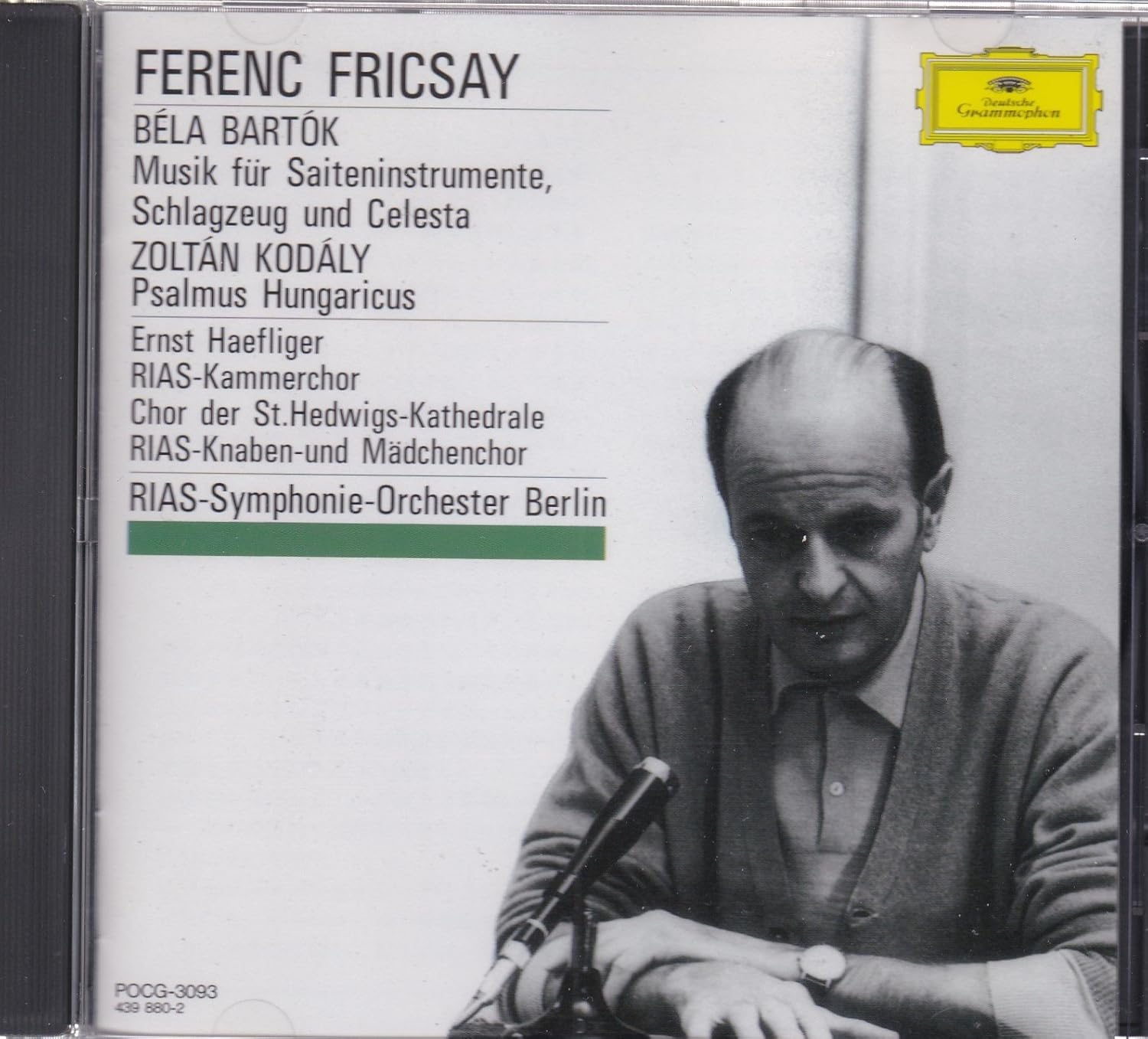 

CD ERNST HAEFLIGER, FERENC FRICSAY - Bartok: Music for strings, percussi POCG3093 Deutsche Grammo Japan Classical Used
