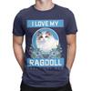 ragdoll mom funny Funny 100 Cotton TShirt Ragdoll Tops Tees For Unisex