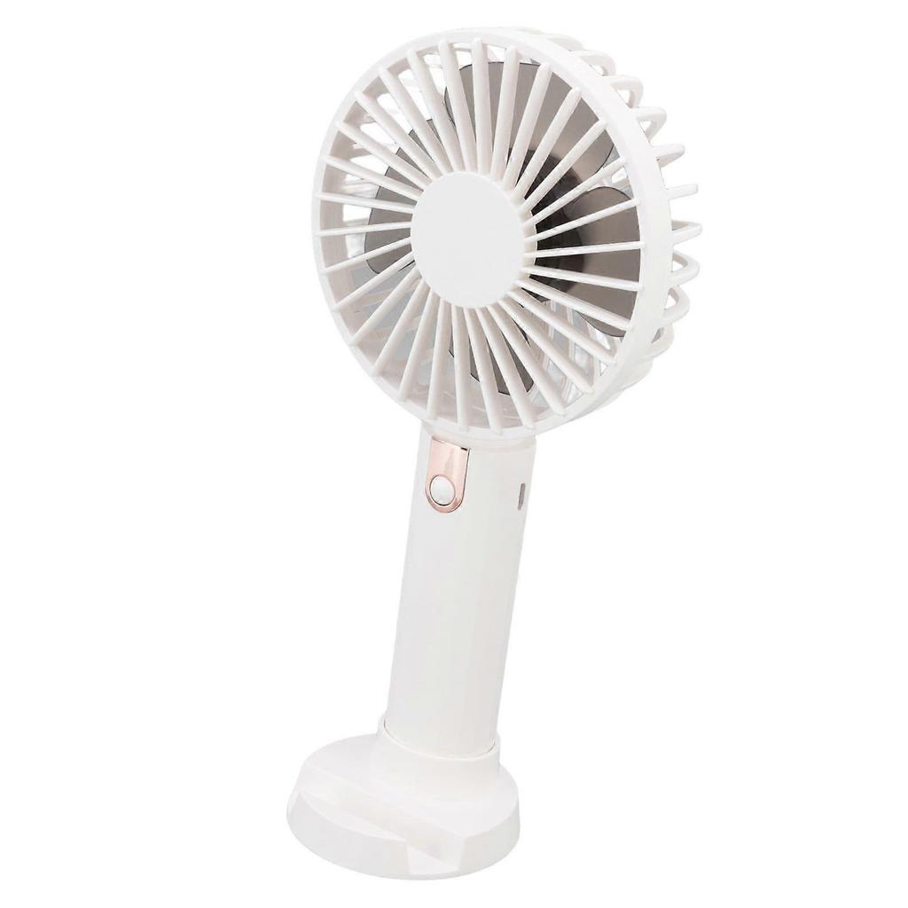 Handventilator USB-Aufladung 3 Stufen verstellbar Wiederaufladbarer Ventilator Tragbar mit Schreibtischständer für Outdoor-Reisen
