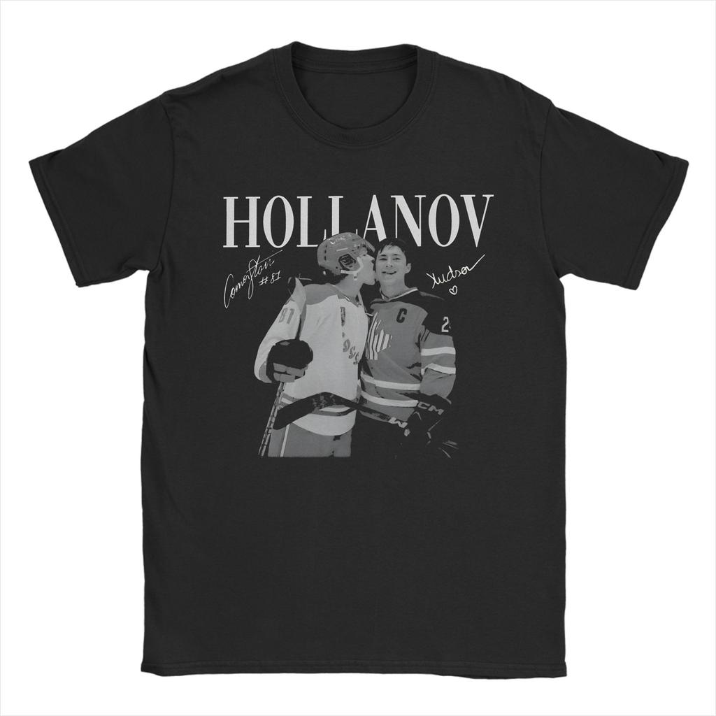 T-shirt Stampata Shane Hollander Heated Rivalry Hudsoned Williams per Unisex 100% Cotone Maglietta a Maniche Corte