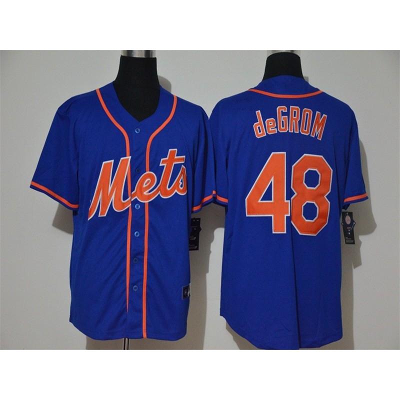 New York Mets MLB Baseball Jersey Unisex Stitched Fan Apparel Custom Number 12 18 20 48