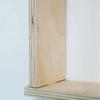 Wooden Corner Floating Shelves Double-layer Flower Pots Shelves  For Living Room Bedroom