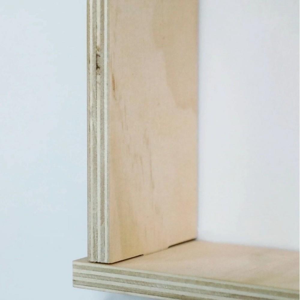 Wooden Corner Floating Shelves Double-layer Flower Pots Shelves  For Living Room Bedroom