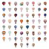 60 Turkish Hot Air Balloon Helmet Stickers for Kids: Cartoon Decorations, Waterproof