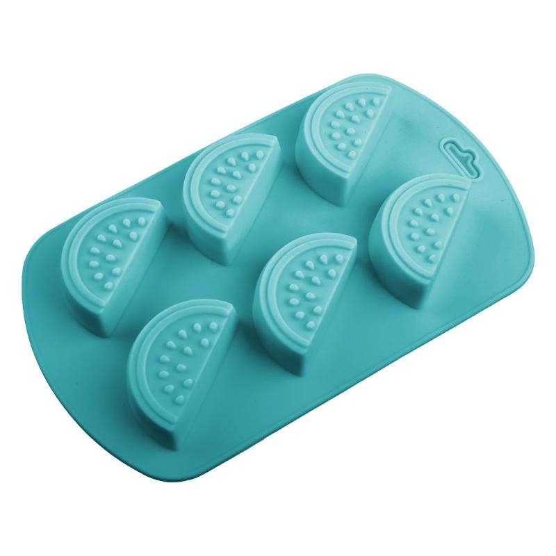 6 Cavity Pineapple Non-Stick Ice Cubes Tray Silicone Fruit Shape Chocolate Candy Molds Silicone Mold