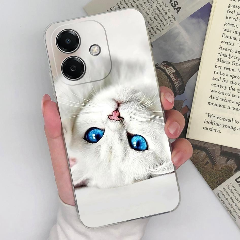 

Для Oppo A3x K12x Realme Narzo N63 13 Pro Plus Pro+ чехол для телефона с рисунком совы и кошки, мягкий силиконовый бампер для защиты камеры, высококачественный чехол Oppo A3x 4G