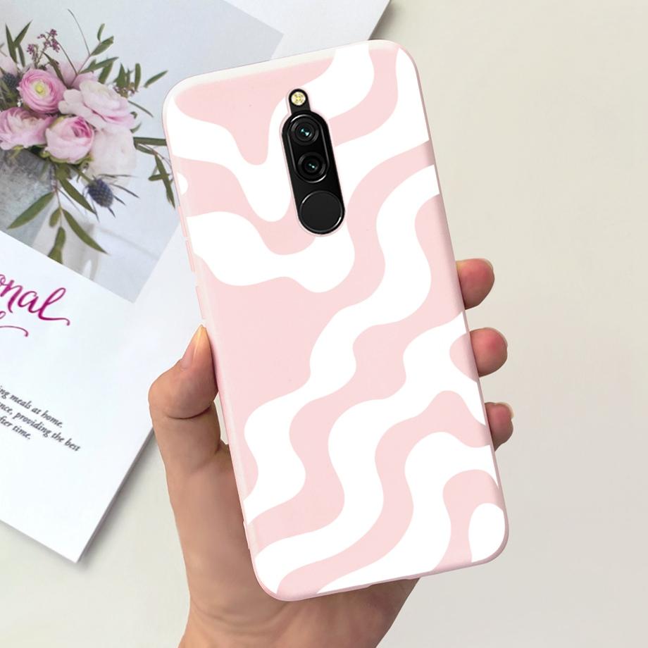 Liquid Silicone Cute Case for Xiaomi Redmi 8 Capa Protective Back Cover For Redmi Note 8 Pro Note8Pro Note 8T Bumper Redmi8 Case