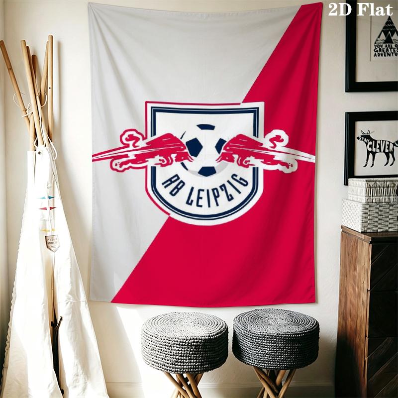 RB Leipzig Wall Tapestry Aesthetic Wall Hanging Printed Fabric Blanket Decorative Tapestries for Bedroom Living Room Home Decor