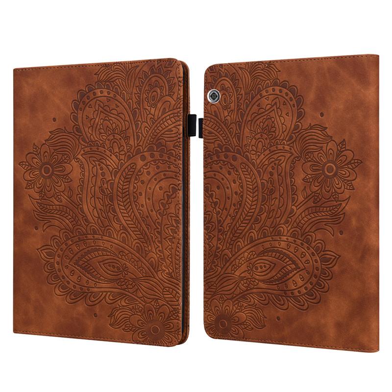 

3D Embossed Flower Case For Huawei MediaPad T5 10 Cover for Huawei MediaPad T5 Case AGS2-W09 AGS2-L09 AGS2-L03 W19 10.1 inch For Huawei T5 10 коричневый