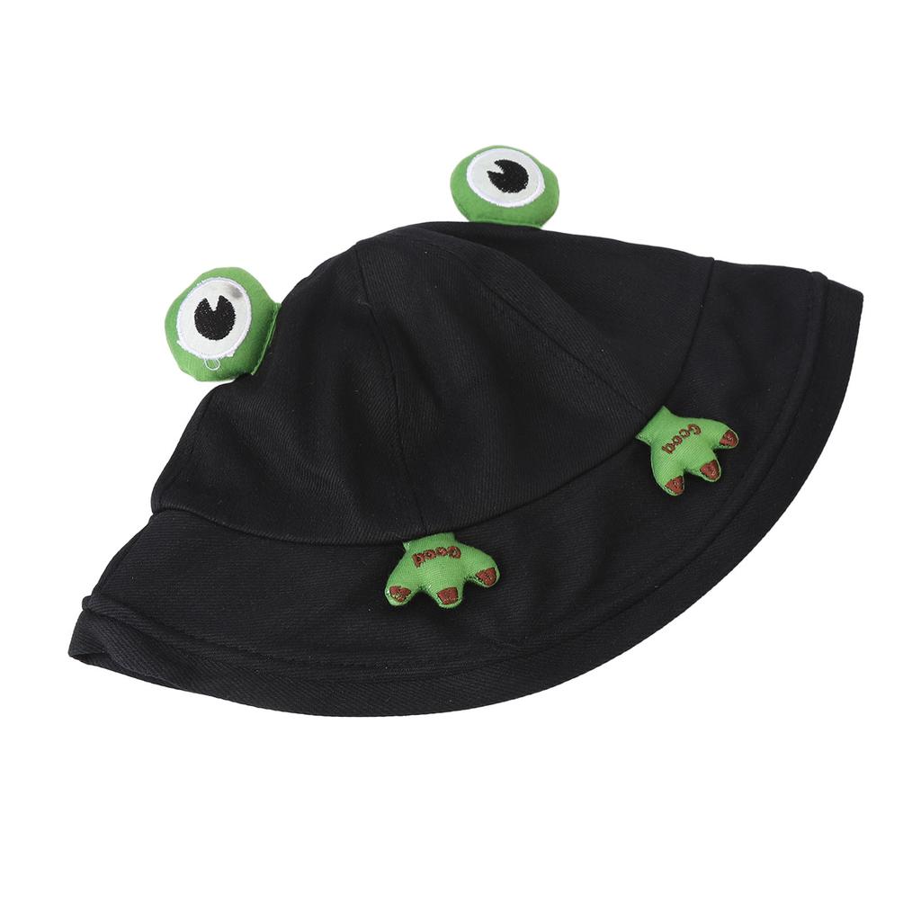 Bawełniany Kapelusz Bucket Unisex Modny Ochrona UV Szerokie Rondo Kształt Zwierzęcia Regulowany Letni Kapelusz Plażowy