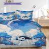 Set Copripiumino Trapuntato con Fantasia Panda Federa Decorazione per la Casa Regalo di Compleanno (1 * copripiumino + 2 * federa, senza nucleo)