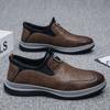 Men Shoes Slip On Man Casual Leather Shoes Breathable Loafers Fashion Non Slip Platform Sneakers for Men