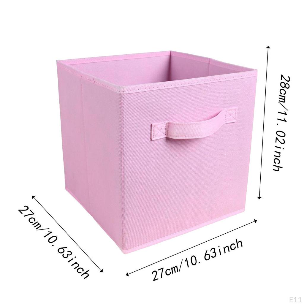 Storage Cube Art Craft Supplies Books Organizer Laundry Hamper Foldable Basket for Study Desk