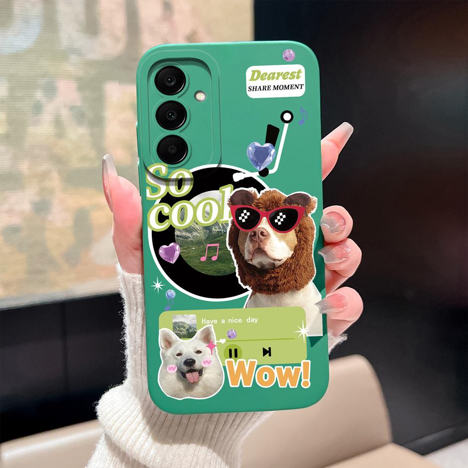 Custodia Per Samsung Galaxy A17 M17 4G 5G Gatto Cartone Animato Carino Copertura Protettiva Morbida in Silicone Per SamsungA17 M17 Fundas GalaxyM17 Coque