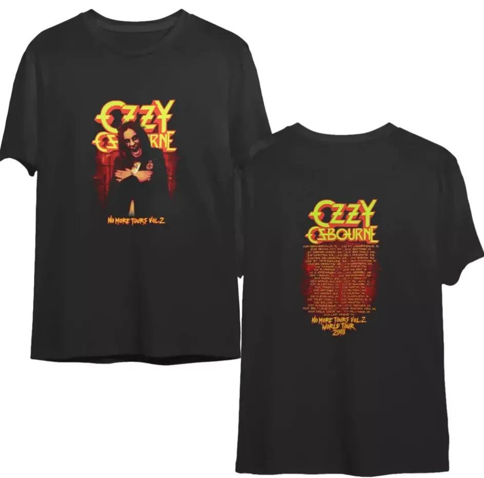 Ozzy039 Osbourne No More Tours Vol 2 World Tour 03918 Black Double Sided Shirt Unisex T-Shirt XXXXL