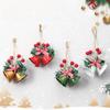 Christmas Decoration Double Horn Bells Multi-Color Available Christmas Tree Accessories Metal Bell Hanging For Various Occasions