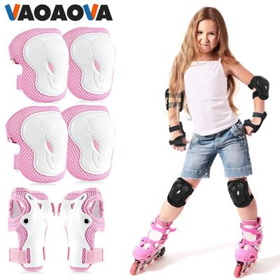 Langlebig Und Sicher 6 Stück/Set Knie Ellbogen Handgelenk Protektoren Sets Kinder Junge Mädchen Ausrüstung Für Rollschuhe Radfahren Skateboard Skaten Roller Fahren