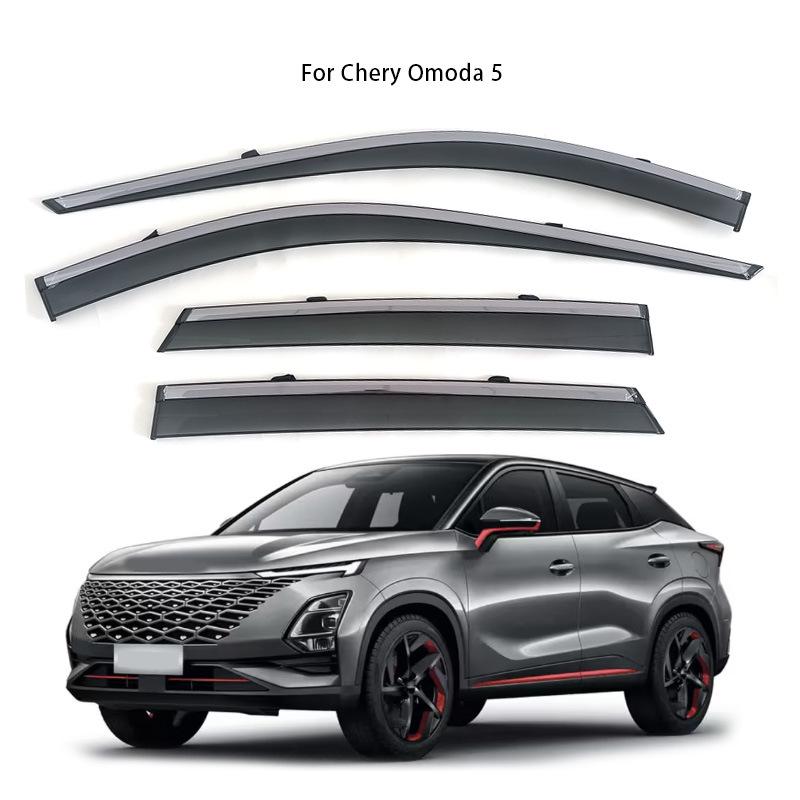 Дефлекторы окон (ветровики) Chery Omoda 5 от дождя и солнца
