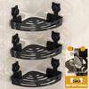 No-Drill Wall-Mounted Suction Cup Cat Storage Rack for Bathroom