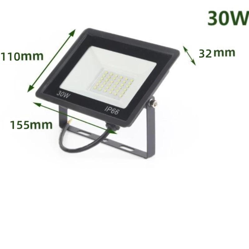 Outdoor IP66 Waterproof Path Light Spotlight LED Floodlight AC220V  20W 30W 50W 100W  Outdoor Garden Porch Courtyard Lamp