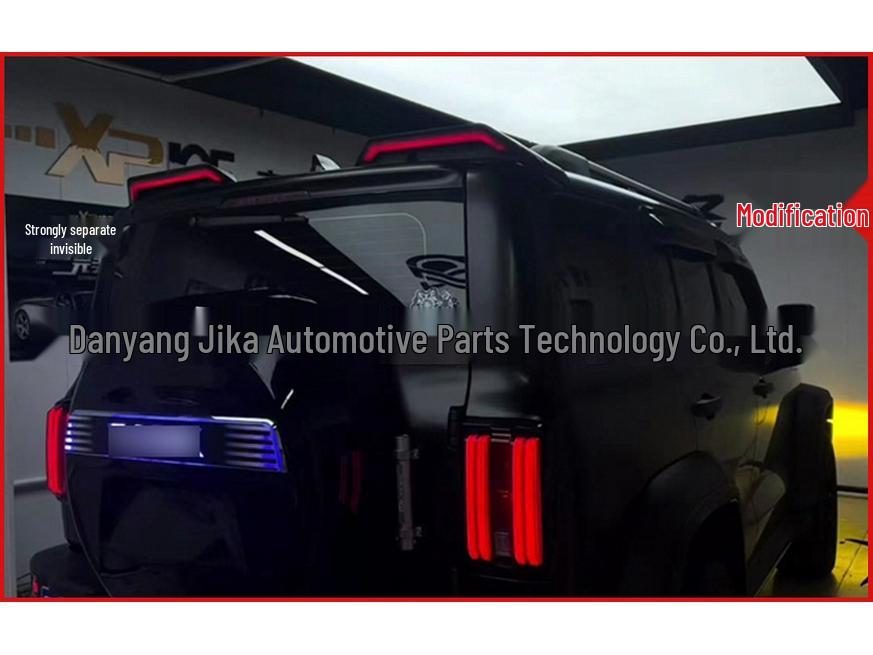 Střešní spoiler Wrangler JK/JL: Specifikace pro USA/Evropu, Upravený design se světly