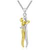 Silver 925 Necklace In Love Couple Symbol of Love Pendant On a Chain