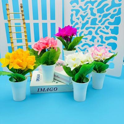 Kleine dekorative Gegenstände wie dreieckige Rose Mini-Bonsai Kunstblumen Künstliche Grünpflanzen und Künstliche Topfpflanzen zur Dekoration