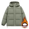 Cotton-padded Clothes, Winter Cotton-padded Clothes, Men's Thickened Coats, Women's Couples' Hooded Bread Clothes, Loose Coats, All-match.