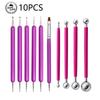 10-Piece Cross-Border Pottery & Clay Tool Set: Silicone Dotting Pens & Indentation Tools