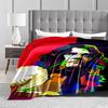 Colorful Abstract Portrait Blanket for All Seasons Blanket Lunch Break Throw Gift