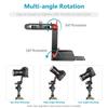 NEEWER Upgraded Tilt Tripod Head with 4 Quick Release Plate and Spirit Aluminum Compatible with DSLR and Maximum Load 3kg Z-Flex Head, Z-Type