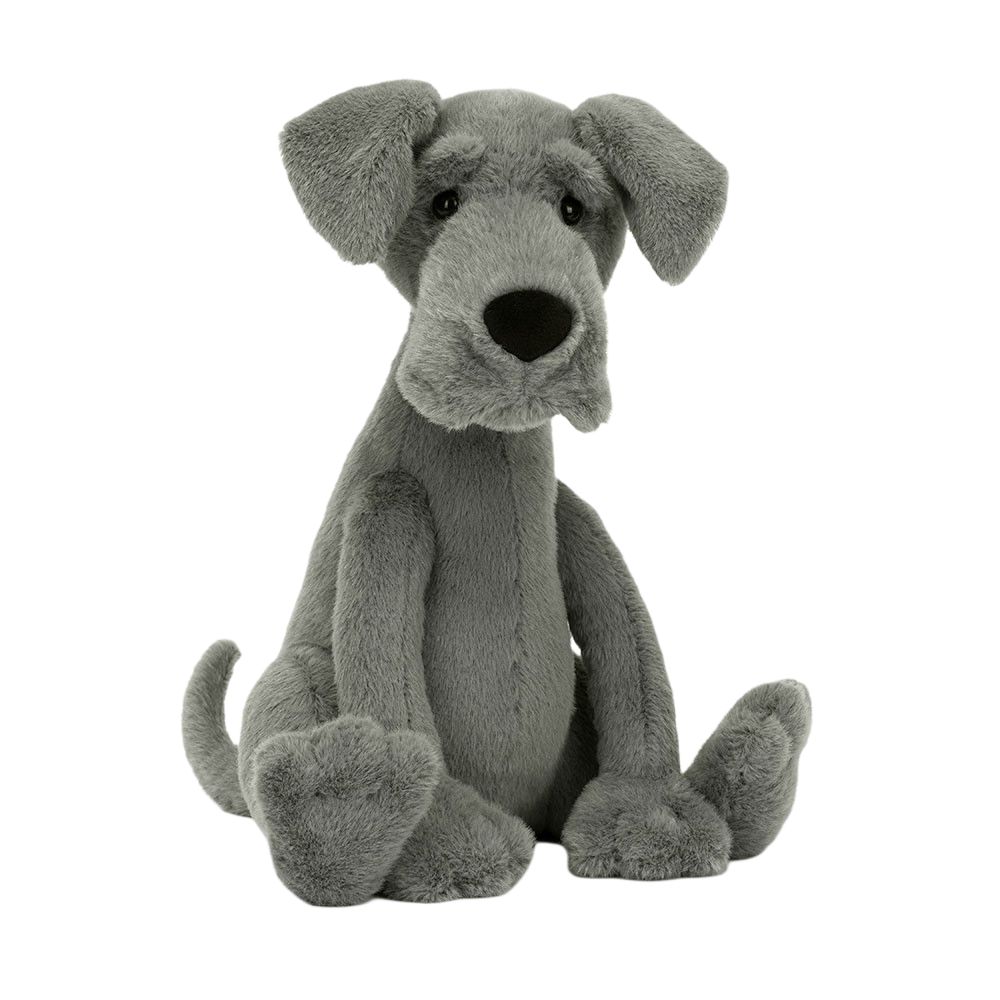 

JELLYCAT Серия Собаки Зевс Немецкий дог Зевс Немецкий дог Серая Кукла Плюшевая кукла Сидящая 27см Высота