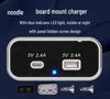 Dual Port 4.8A Fast Charge USB Car Charger for Car, RV, Bus - Multifunctional Power Adapter