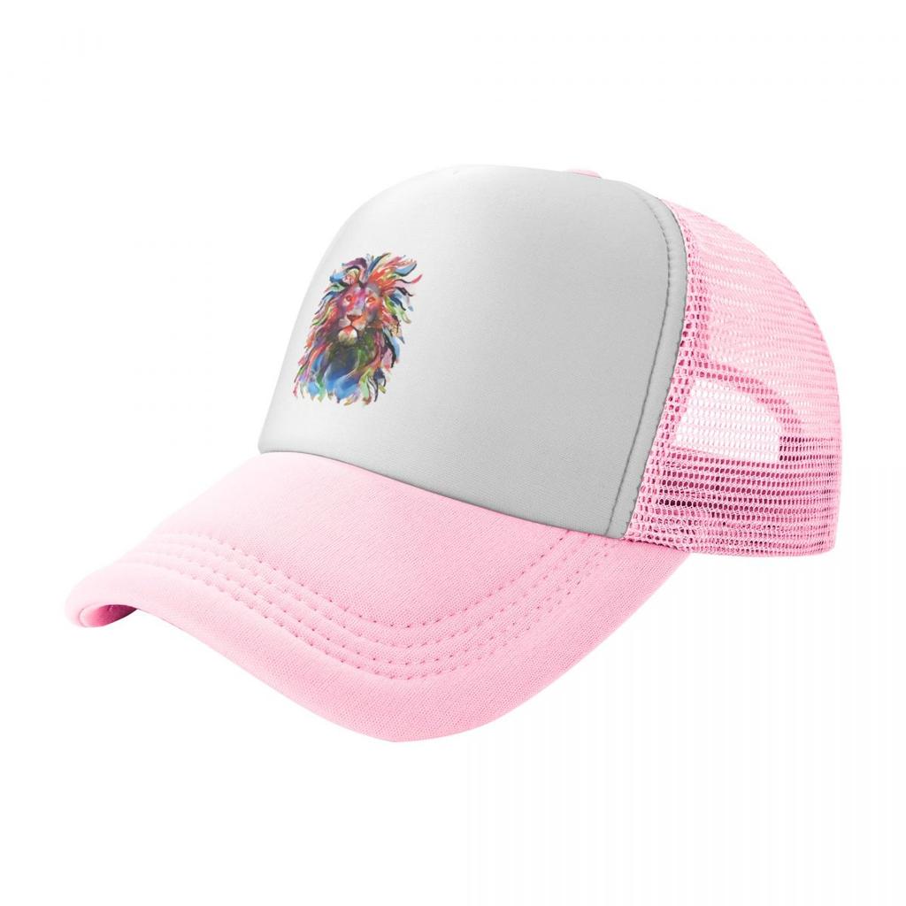 Lion Colorful Arts Baseball Cap Streetwear Birthday Tea Hat  Men Womens