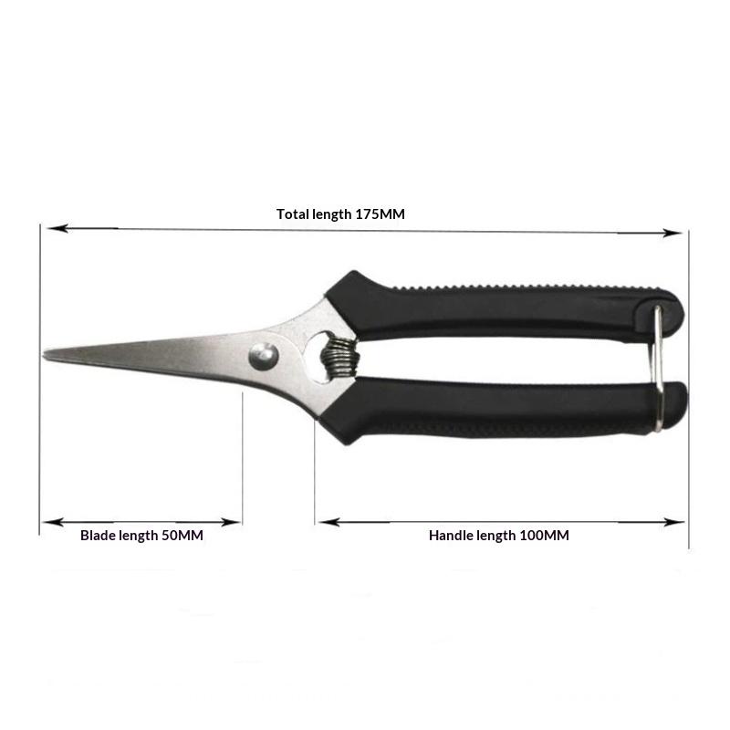 Stainless Steel Fruit Picking Shears With Sharp Blades Non Slip Handles For Gardening Harvesting Fruits Vegetables Flowers