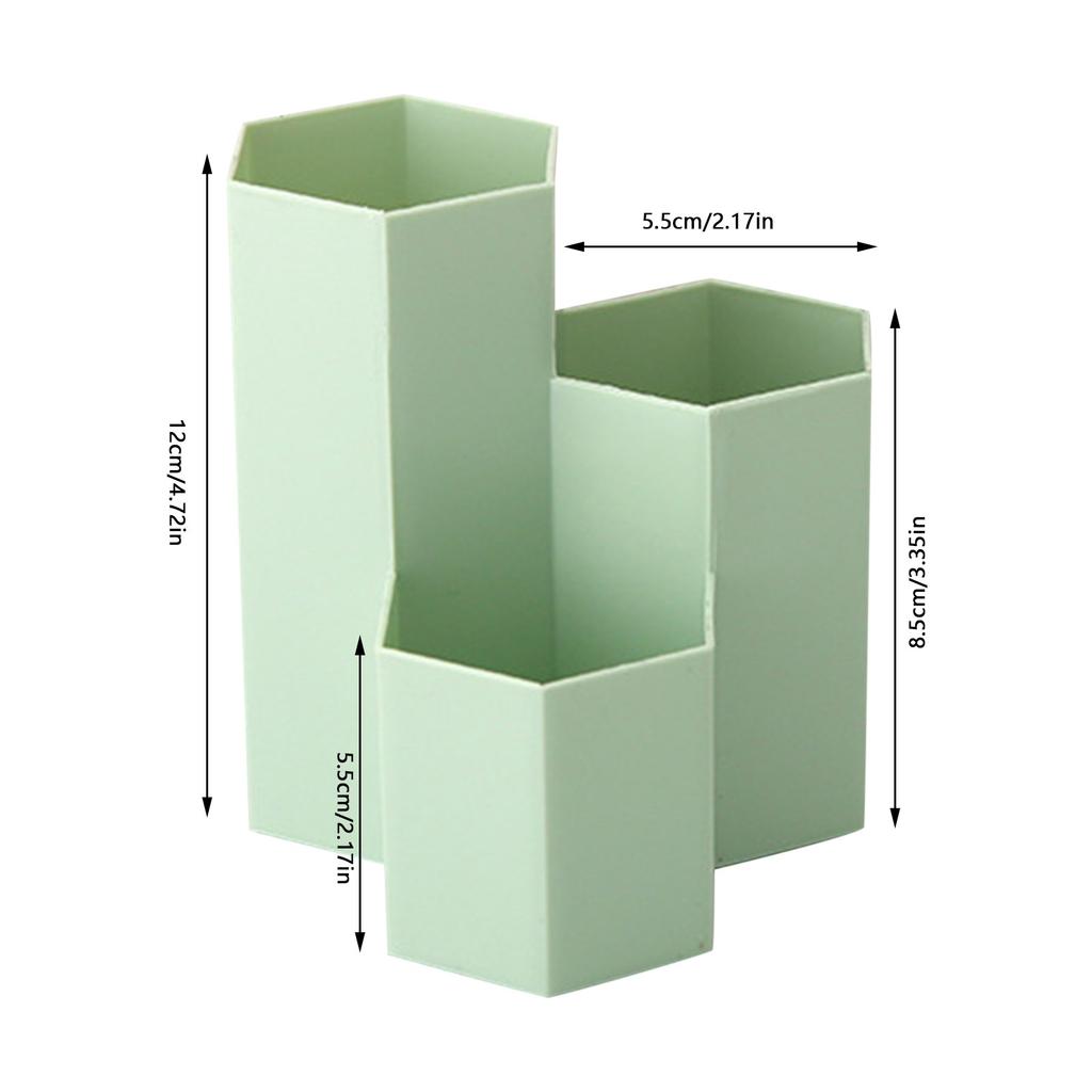 Simple Frosted Honeycomb Pen Holder Large Capacity Multi-Functional Desk Stationery Storage Box Office Accessories Table Decor