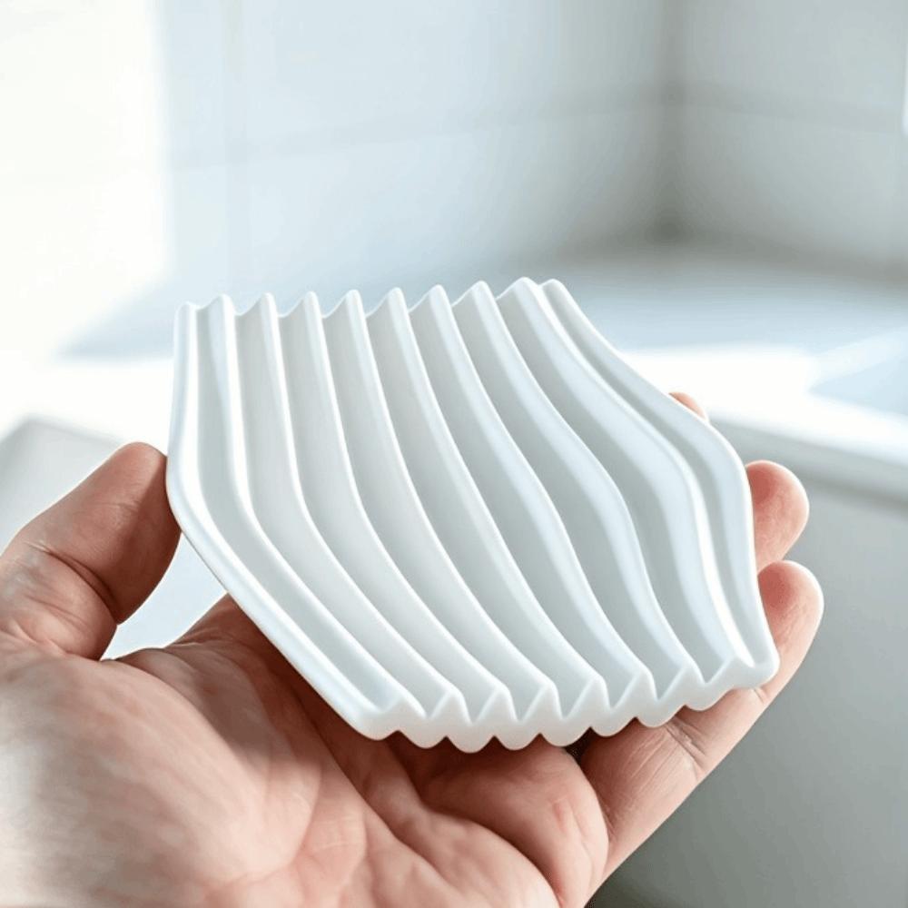 Drain Design Soap Dish 3D Printed Soap Holder Soap Organizer Drying Soap Container  Wash Basin