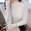 Women's Elegant Long-Sleeve Knit Base Layer Top