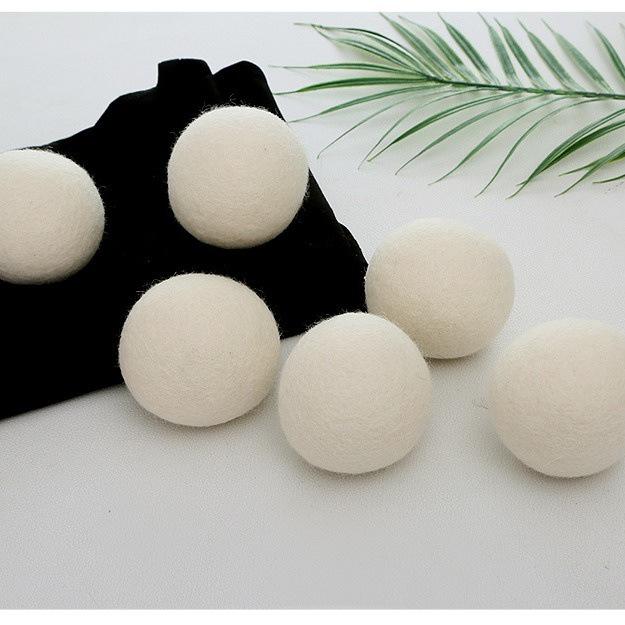 Wool Dryer Balls for Fluffy, Anti-static, Quick-dry Laundry