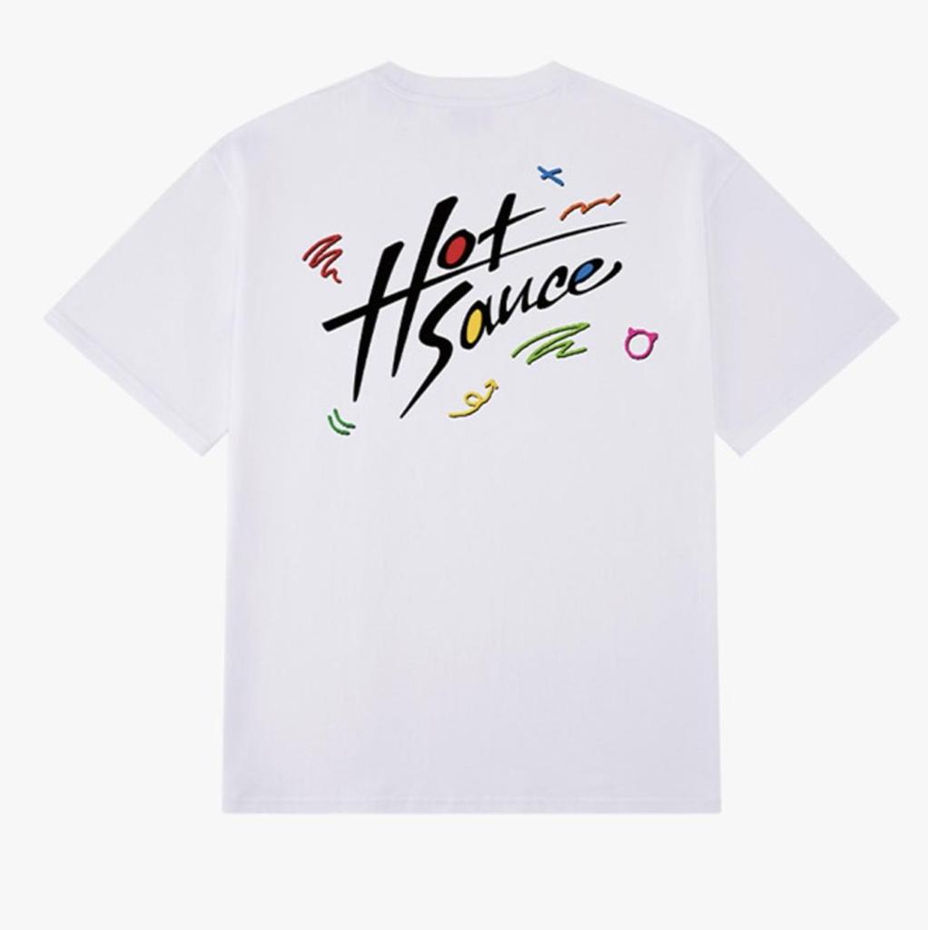 [HOTSAUCE] BABYMONSTER GRAPHIC T-SHIRT (White / Black)