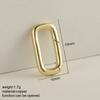 Can Be Opened Spring Clasp Chrms For Jewelry Making Supplies Gold Color Round Oval Buckle Diy Bracelet Necklace Accessories