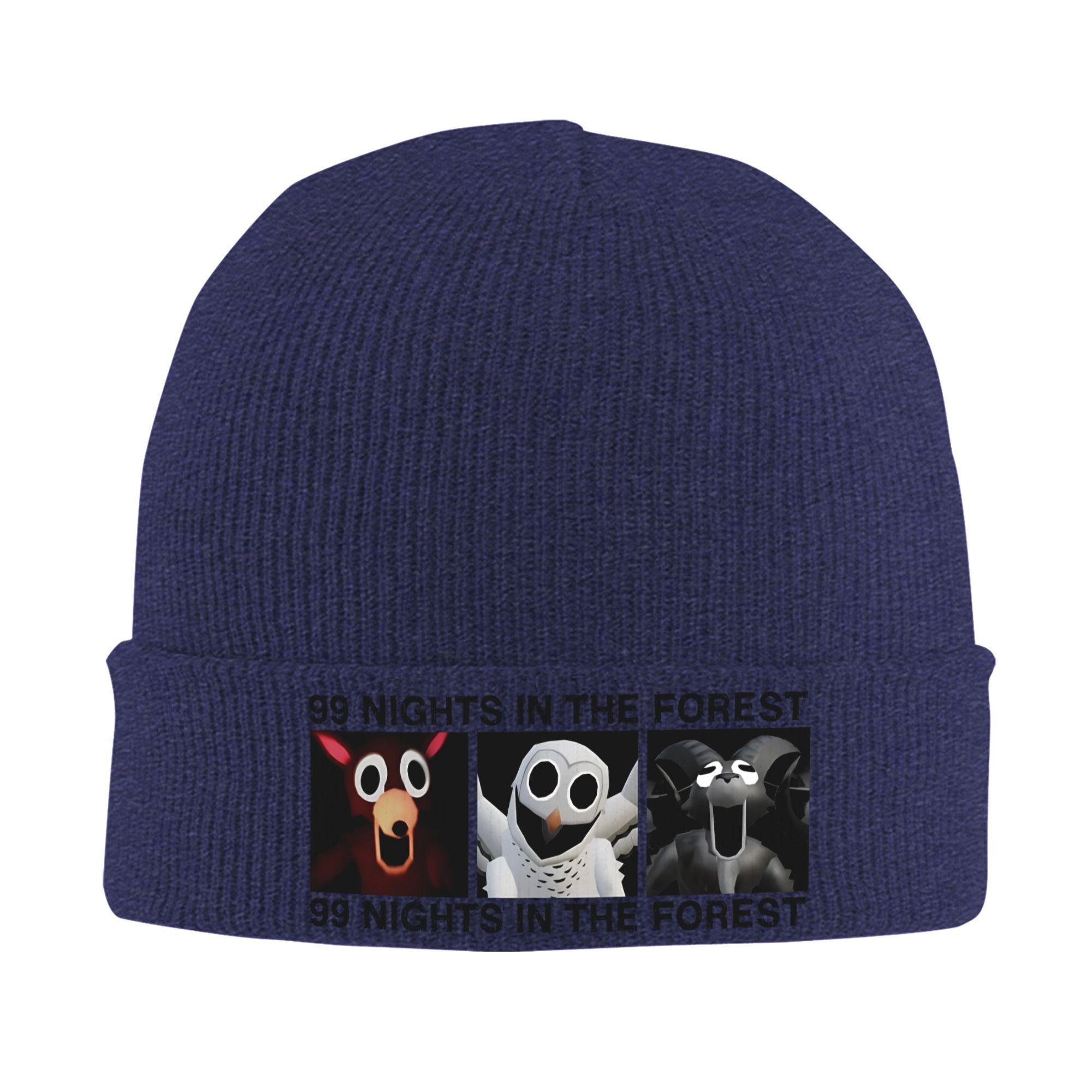 

99 Nights in the Forest Game Beanie Hats Bonnet Hats Female Male Vintage Kpop Skullies Beanies Winter Thermal Elastic Caps One Size